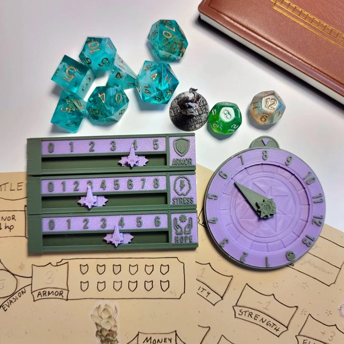 Daggerheart tracker - HP, Stress, Hope, Armor