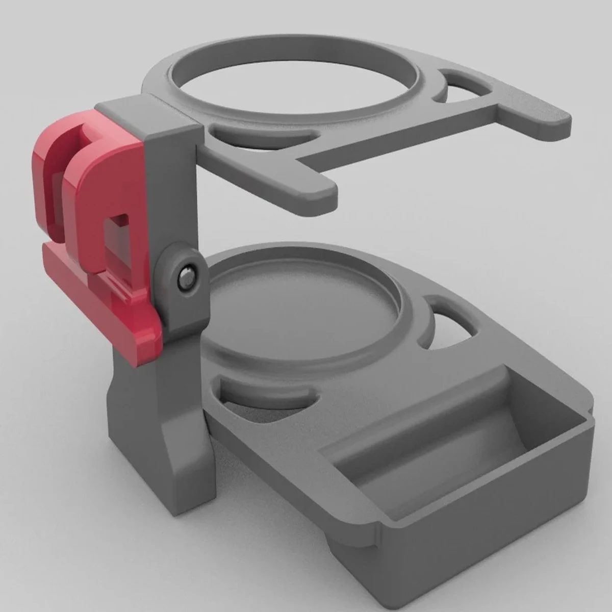 Collapsible shopping cart cup holder